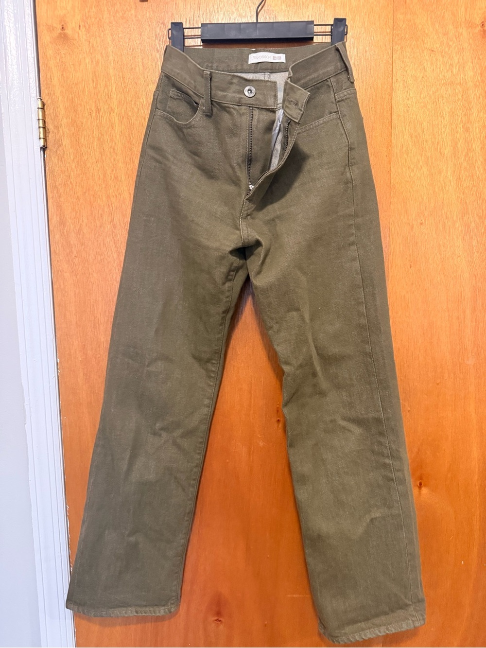 JW ANDERSON Olive Green Denim Jeans - Picture 2 of 6